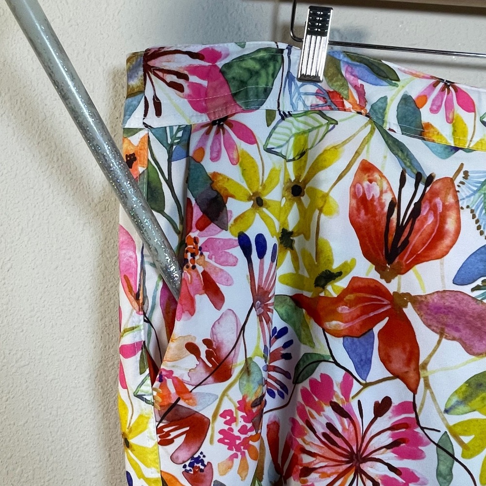 RipSkirt Hawaii Floral Wrap Skirt Women XL Multicolor Watercolor Quick Dry Beach - Picture 2 of 9